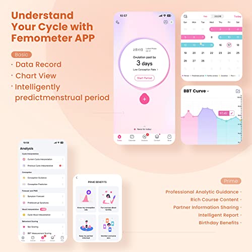 Basalthermometer femometer Vinca II digital Bluetooth