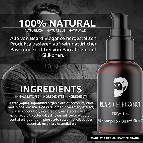 Bartshampoo BEARD ELEGANCE Bart Shampoo – Premium Bio & Vegan