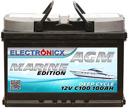 AGM-Batterie Electronicx Effiziente AGM Batterie 100Ah 12V