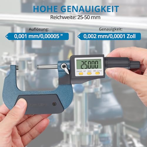 Bügelmessschraube AUTOUTLET Micrometer Digitale 25-50mm