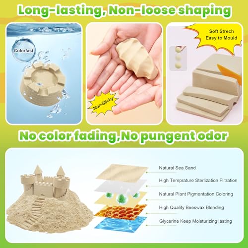 Spielsand CROSOFMI Magic Sand Für Kinder Set Faltbar