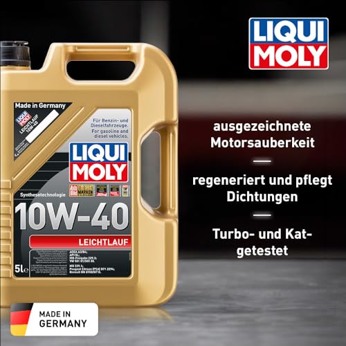 Motoröl 10w40 Liqui Moly Leichtlauf 10W-40, 5 L