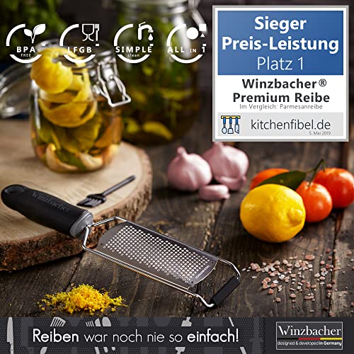 Muskatreibe Winzbacher ® Premium Zester Reibe, Parmesanreibe