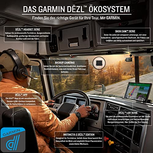 LKW-Navi Garmin dēzl LGV 1010 MT-D EU Navigationsgerät 8“