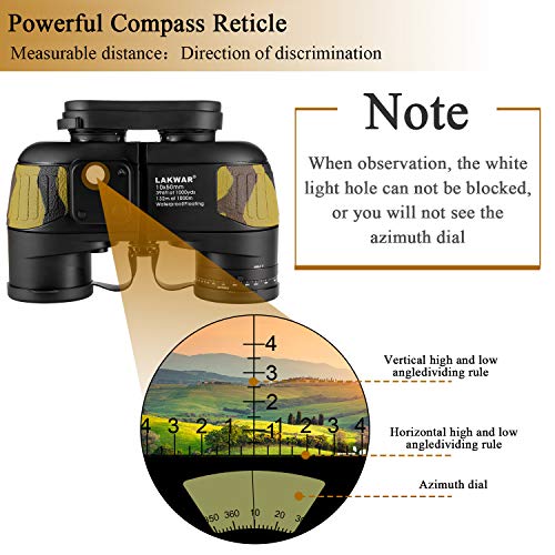 Fernglas mit Kompass LAKWAR Fernglas 10×50