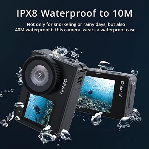 Unterwasserkamera AKASO Action Cam 4K 20MP WiFi IPX8 Wasserdicht