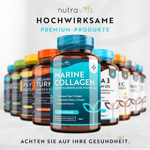 Kollagen Nutravita Marine und Hyaluronsäure Komplex 1150mg