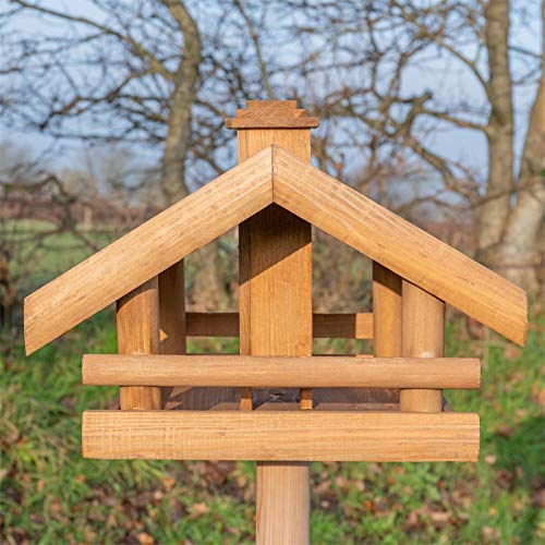 Vogelhaus groß VOSS.garden Vogelhaus Grota inkl. Ständer Holz