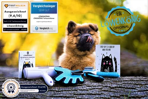 Hundestriegel LÖWENKÖNIG ® KRALLI 2.0 Verbesserte Unterfellbürste
