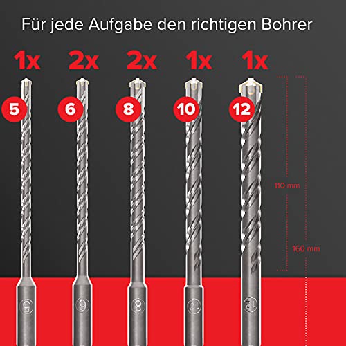 SDS-Plus-Bohrer KSP-Tec ® | SDS Plus Bohrer Set | Hammerbohrer