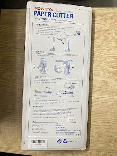 Papierschneidemaschine MOWETOO Papierschneider, A4 Papier