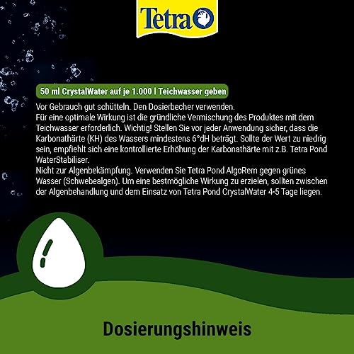 Teichklar Tetra Pond CrystalWater, Wasserklärer gegen Trübungen