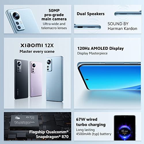 Xiaomi-Handy Xiaomi 12X-Smartphone+Kopfhörer,8+256GB