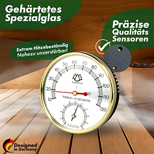 Sauna-Thermometer Nordholz ® Sauna Thermometer Hygrometer