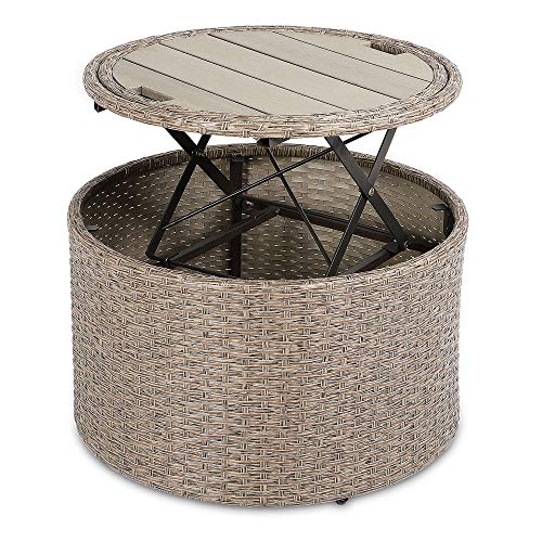 Sonneninsel Casaria ® Outdoor XXL ø185cm Polyrattan faltbar