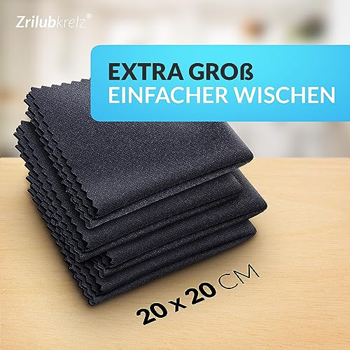 Brillenputztücher Zrilubkrelz ® 8 in Optikerqualität – 20 x 20cm