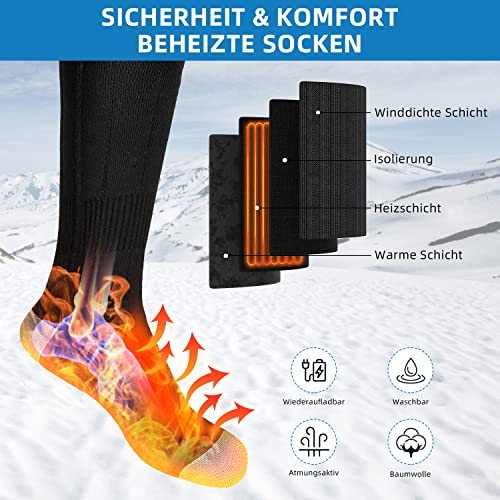 Beheizbare Socken Lizhitree, 4000mAh beheizte Socken