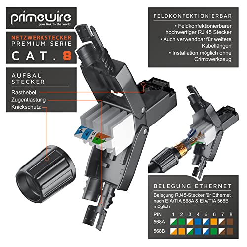 RJ45-Stecker CSL-Computer, 2X Netzwerkstecker