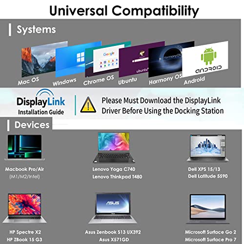 Thunderbolt-3-Dock WAVLINK USB 3.0 Universal-Laptop-Dockingstation