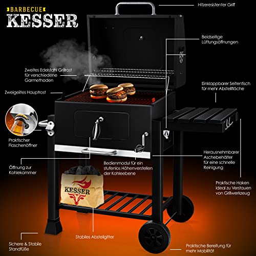 Kugelgrill 57 cm KESSER ® Grill Grillwagen XL Holzkohlegrill