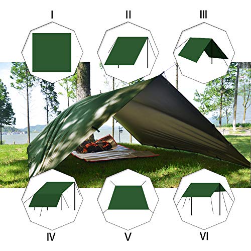 Tarp KALINCO Zeltplane für Camping Hängematte Regenschutz