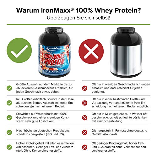 Whey-Protein IronMaxx 100% Whey Protein Pulver – Apfel Zimt 2,35 kg