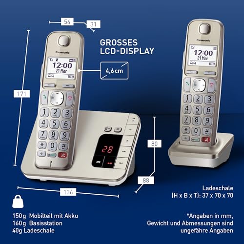 Panasonic-Telefon Panasonic KX-TGE262GN Schnurlostelefon