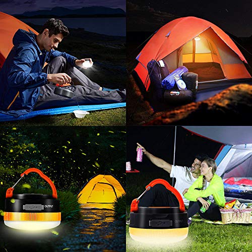 Zeltlampe Karrong Campinglampe LED USB Wiederaufladbare