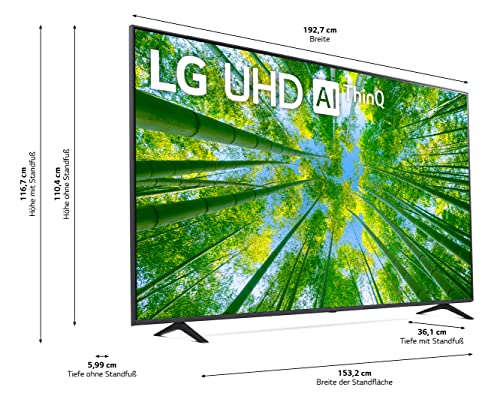 Großer Fernseher LG Electronics 86UQ80009LB 217 cm (86 Zoll)