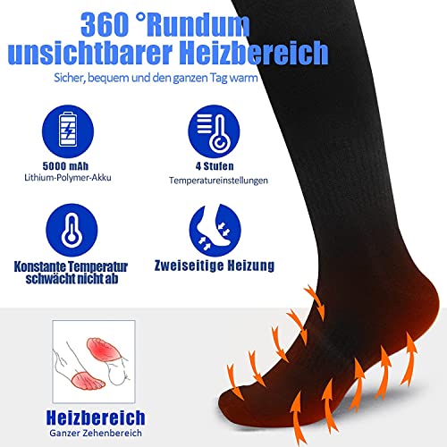 Beheizbare Socken LOTTBUTY 5V/5000mAh, beheizte Socken