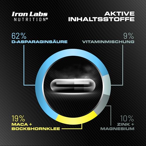 Testosteron-Booster Iron Labs Nutrition Test Xtreme (120 Kapseln)