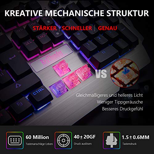 Havit-Gaming-Tastatur RedThunder K900 Halbmechanisch Gaming