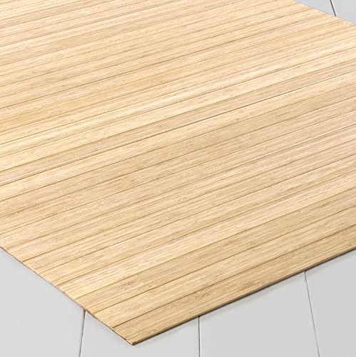 Bambusteppich DE-COmmerce SOLID Pure 40×60 cm extra breit