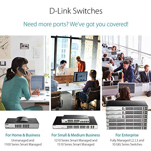 D-Link-Switch D-Link DGS-1008P Switch, Netzwerk-Switch