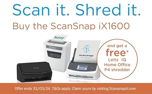 Dokumentenscanner ScanSnap iX1600 Desktop Schwarz – 5 GHz