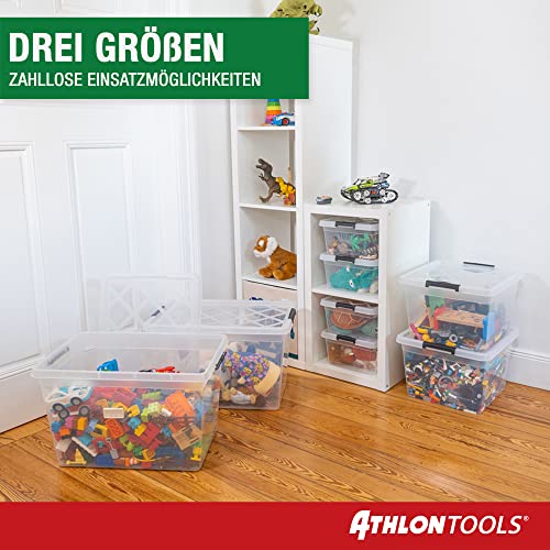 Aufbewahrungsbox ATHLON TOOLS 4x 12.5 L mit Deckel