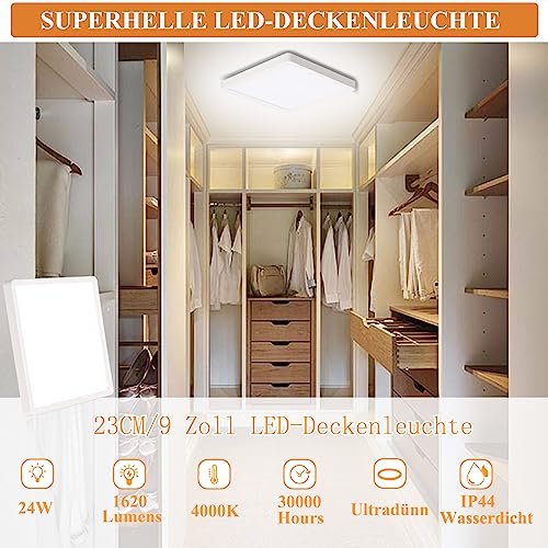 LED-Deckenleuchte Ouyulong Led Deckenleuchte 18W 4000K 1620LM Quadrat