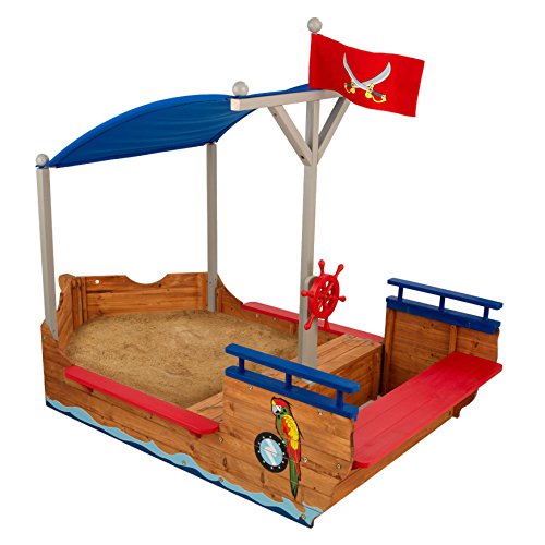 Sandkasten KidKraft Piratenschiff aus Holz mit Abdeckung