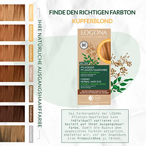 Haartönung blond LOGONA Naturkosmetik Pflegende pflanzlich