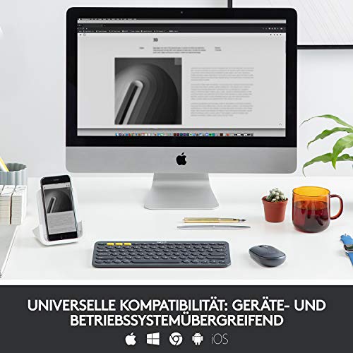 Funktastatur Logitech K380 Kabellose Bluetooth-Tastatur, Multi-Device