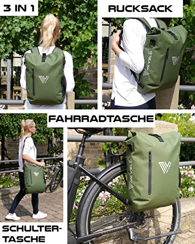 Fahrradtaschen MIVELO 3 in 1 Fahrradtasche, Rucksack