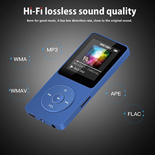MP3-Player AGPTEK MP3 Player, 8GB verlustfrei MP3 mit 1,8 Zoll