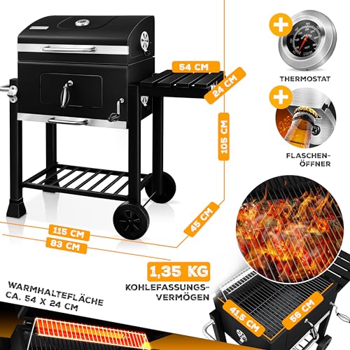 Kugelgrill 57 cm KESSER ® Grill Grillwagen XL Holzkohlegrill