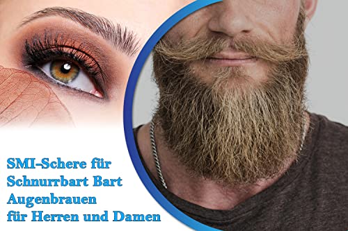 Bartschere SMI für Männer Schnurr Augenbrauenschere klein