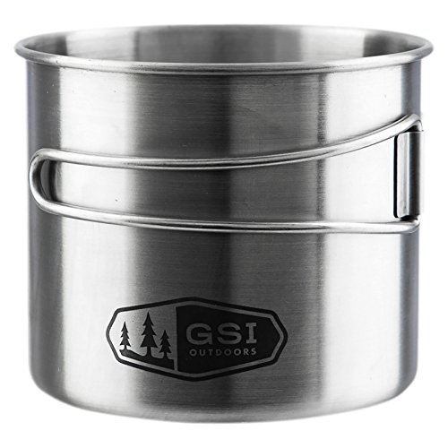 Edelstahlbecher Gsi Outdoors Glacier Stainless Bottle Cup/Pot, Silver