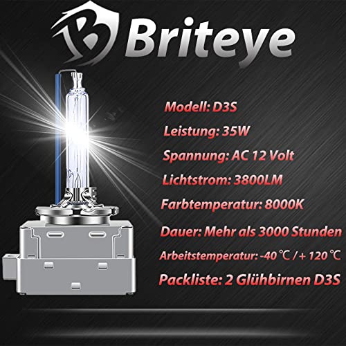 D3S-Xenon-Brenner Briteye D3S Xenon Brenner 35W 8000K