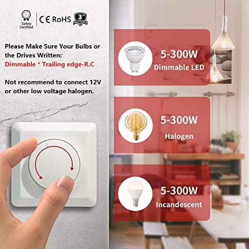 LED-Dimmer iolloi Dimmschalter, LED Dimmer Schalter