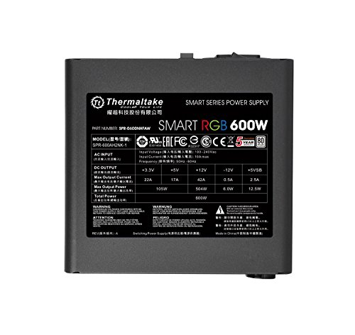 600-Watt-Netzteil Thermaltake Smart RGB 600W, PC-ATX-Netzteil