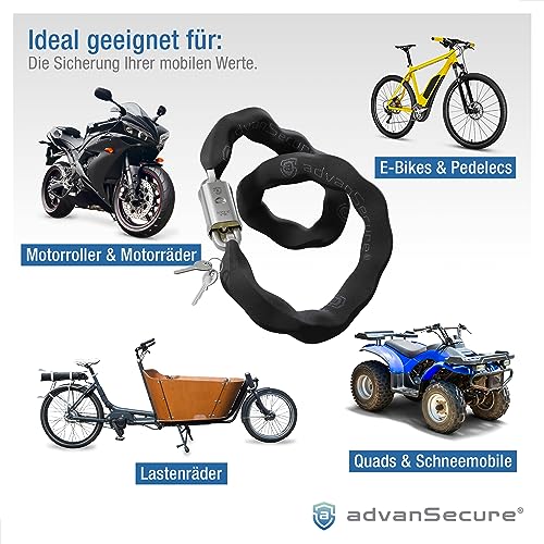 Motorrad-Kettenschloss advanSecure ® Hochsicherheit