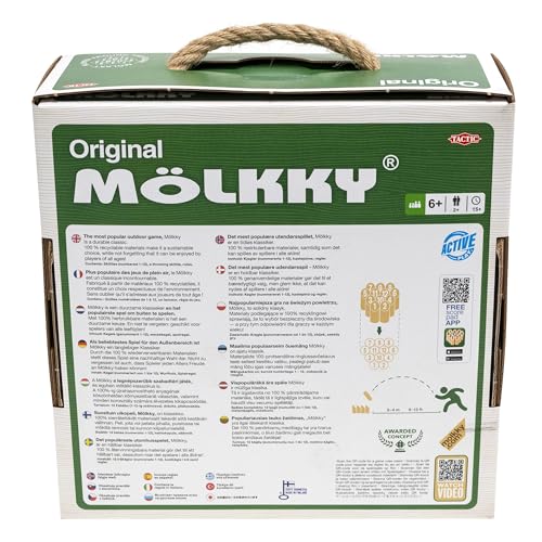 Mölkky Mölkky Tactic in cardboard box with handle, 2018 version